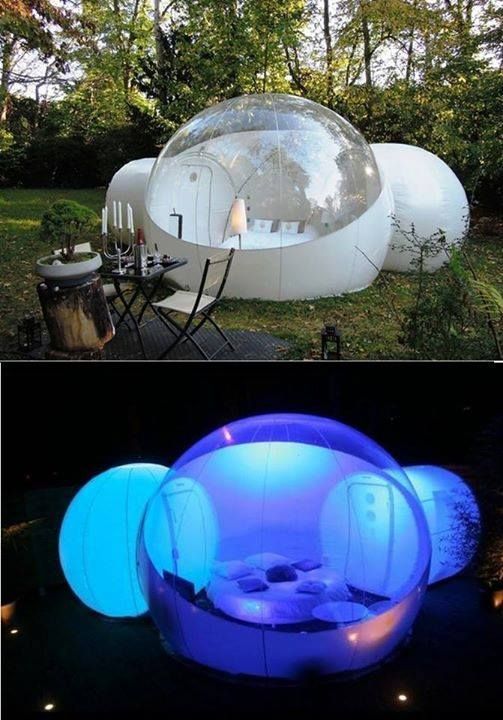Inflatable Bubble Tent! The luxury way to camp!