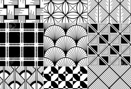 monochrome abstract seamless background Stock Vector - 21948423