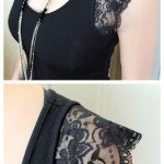 truebluemeandyou:  DIY Lace Sleeve Tee Shirt Tutorial from Do Do Do. A sewing machine is not required for this DIY. I translated the post from French to English using Chrome. This DIY is rated easy and should take about 1 hour.   For a huge archive of amazing tee shirt DIYs go here.