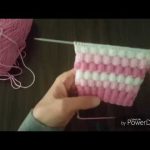 Çift lastik gibi örülen kabartmalı model - YouTube