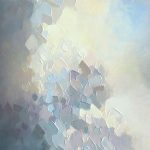 Close-up detail image of colour and texture in “Summer Storm” - Melissa McKinnon
