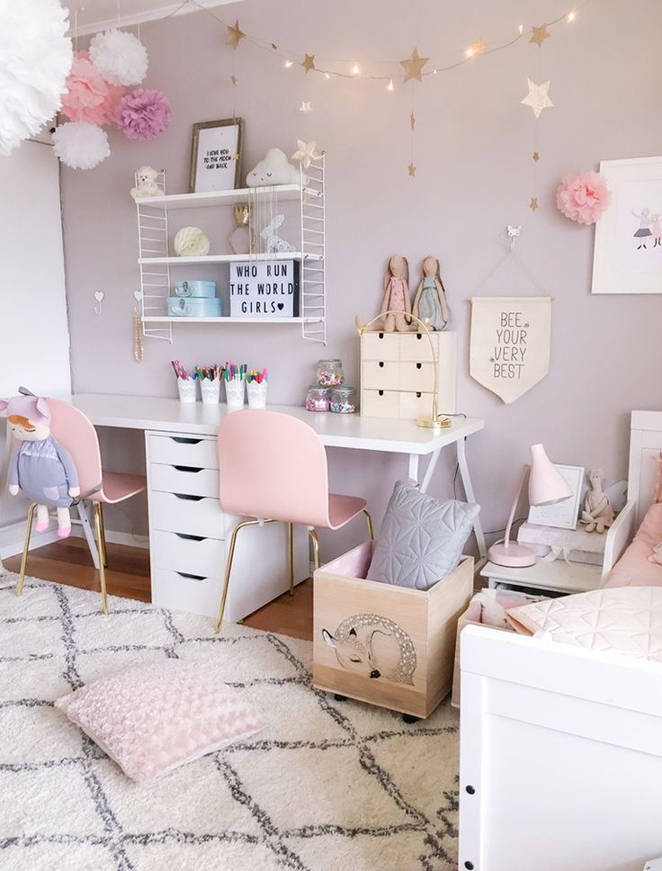 A Scandinavian style Shared Girls' Room - by Kids Interiors