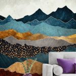Stunning Amber Dusk wall mural by SpaceFrog Designs. This high quality Amber Dusk wallpaper is custom made to your dimensions.  This Wall Mural - Amber Dusk   This image is ©️️️️️  - SpaceFrog Designs  How to make a small room look bigger with a stunning wall mural. Click to find out more!   #wallmural #wallpaper