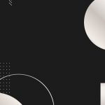 Modern silver geometric pattern on a black background vector