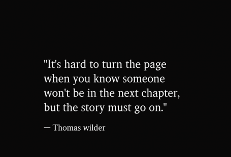 "It's Hard To Turn The Page When You