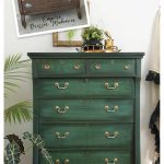 Empire Dresser Painted in Layered Chalk Paint Before and After