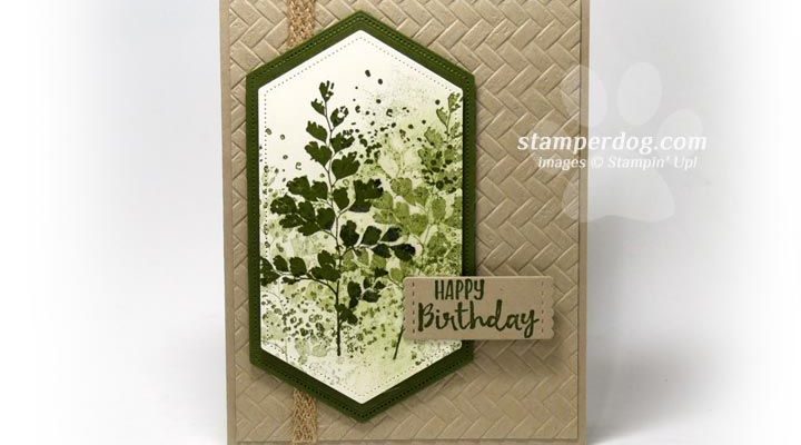 Making a Leafy Background • Stampin