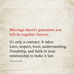 Marriage doesn