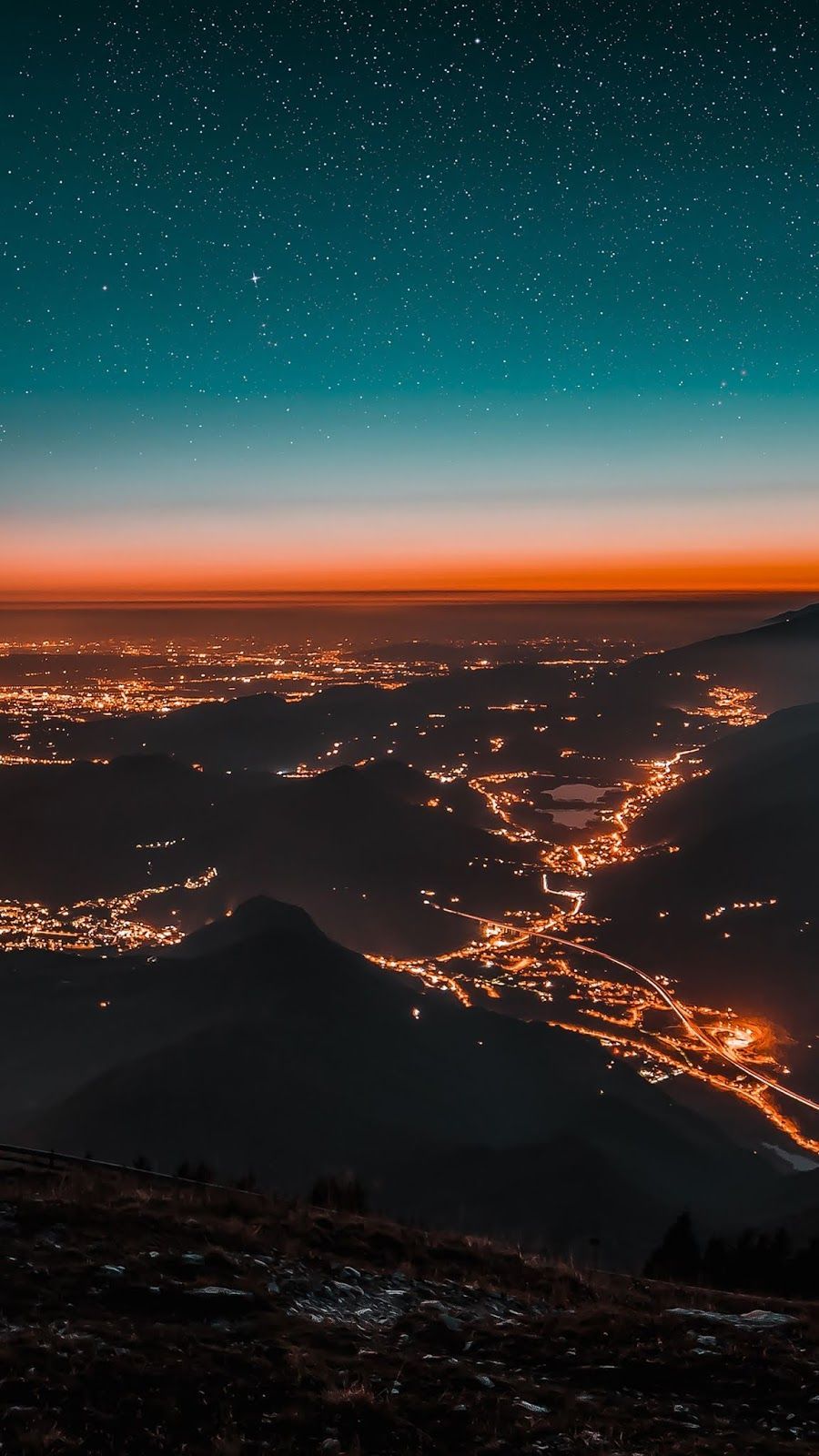 Night view during Golden hour #sunflowerwallpaper Night view during Golden hour #wallpaper #iphone #android #backg