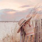 #goldenhour #sunset #strawbag #polene #france #travel