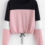 Pullover Color Block Sweatshirt