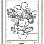 Worksheets: Sunflowers by Van Gogh