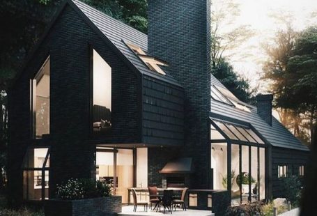 black exterior. So elegant and mysterious.