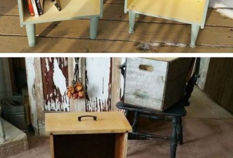 DIY Side Tables From Old Drawers #diy #furniture #makeover #repurpose #decorhomeideas