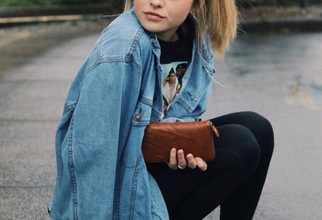 Love the shoes and coat but maybe a very dark denim instead