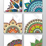 6 vector ethnic floral patterns. #pikbest #background #design #free #download