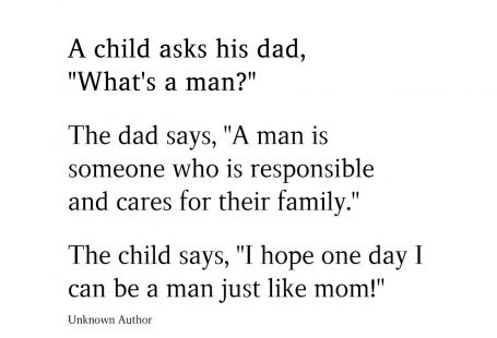 A child asks his dad,