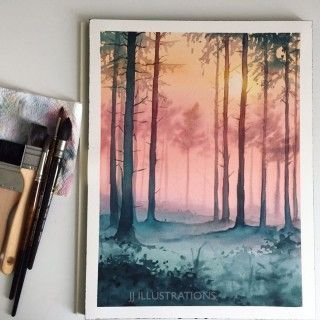 5-woods-watercolor-painting-by-jessica-janik