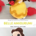 Fairytale Cute Crochet Amigurumi Dolls. Beauty and the Beast is one of the most beautiful Disney tales. Belle, the main character is very brave, strong and wise - it