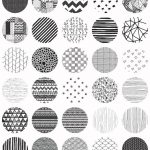 Big Set of Fifty Cute Black Hand-Drawn Doodle Seamless Background Patterns. $7!!