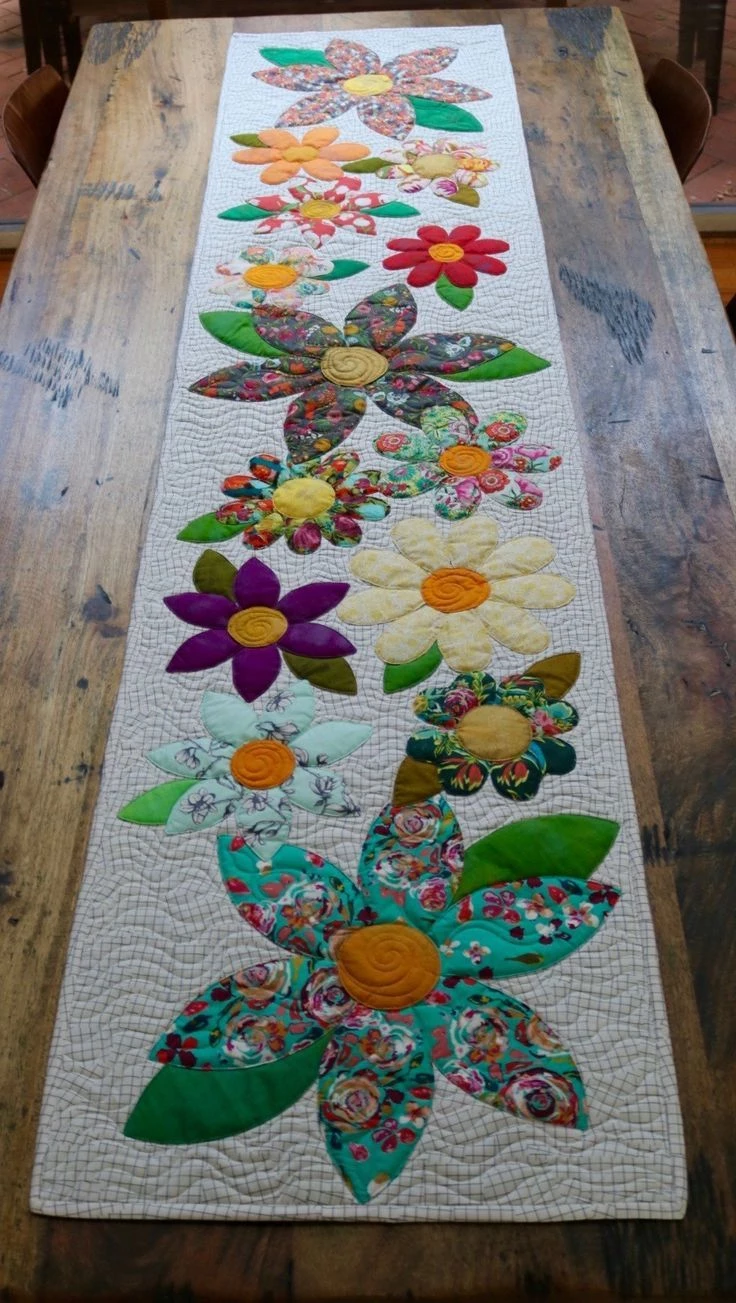 Blossoms Table Runner | Sentimental Stitches