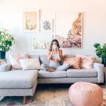 Blush and grey living space. Shop unique fine art from our community of independ... - #Art #blush #Community #fine #Grey