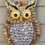 Bottle Cap Art Owl