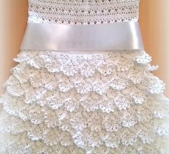 Crochet dress with graphic - Crochet Works