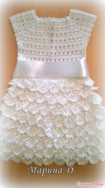 Crochet dress with graphic - Crochet Works