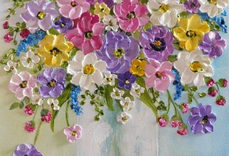 Impressionistic oil impasto painting of wildflowers in a vase. Great personal gift or for a small space and grouping with other paintings. Signed by me and comes with artist statement! How to Order: Choose Size Choose Type of Canvas: Studio is for framing 7/8 edge, Gallery does not require framing.
