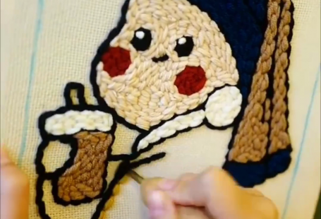 Our Girl with Bubble Tea punch needle gift is perfect for beginners and professionals. Purchase our pattern to create the beautiful designs👉Shop it at www.paperhouse.me💝Get $3 with code