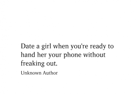 Date a girl when you