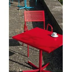 stapelbarer Stuhl mit Armlehnen Lamello Schaffner Ag rot, Designer Schaffner, 87x54x60 cm SchaffnerS
