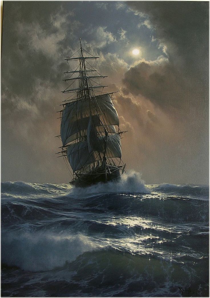 Die hyperrealistischen Ölgemälde von Marek Rużyk fangen den herrlichen Glanz der Schiffe auf See ein