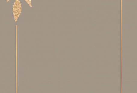 Christmas golden rectangle frame on brown background vector