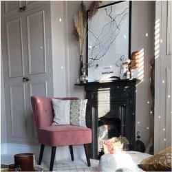 Penelope Accent Stuhl, Samt Polsterung, Leopardenprint Stuhl Bein Stil: Walnussbeine Cult FurnitureC