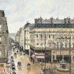 Camille Pissarro La rue saint honor aprs midi effet de pluie