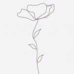 Flower Abstract Line Art Print, Minimalist Art Print (Digital Print) — Minimalism #geometriclineart Elevate your space with our wall art, abstract art, abstract wallpaper, minimalist wallpaper, art prints and minimalist art