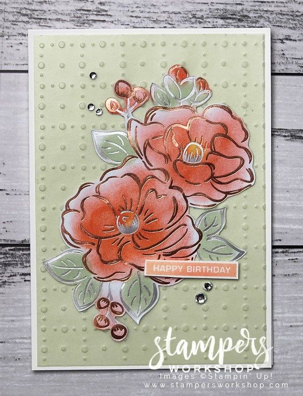 Happy Birthday (Label Me Bold / Flowering Foils DSP / So Very Vellum DSP) - Stampers Workshop