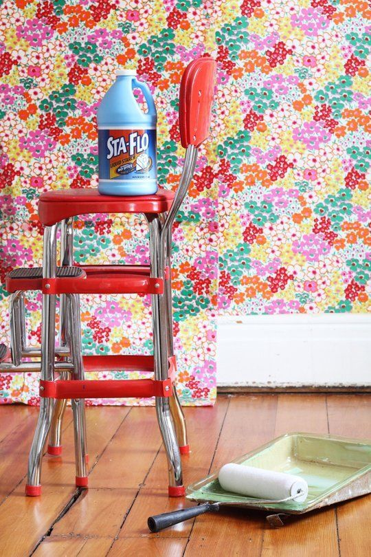 How To Hang Fabric as Wallpaper — Apartment Therapy Tutorials | Apartment Therapy