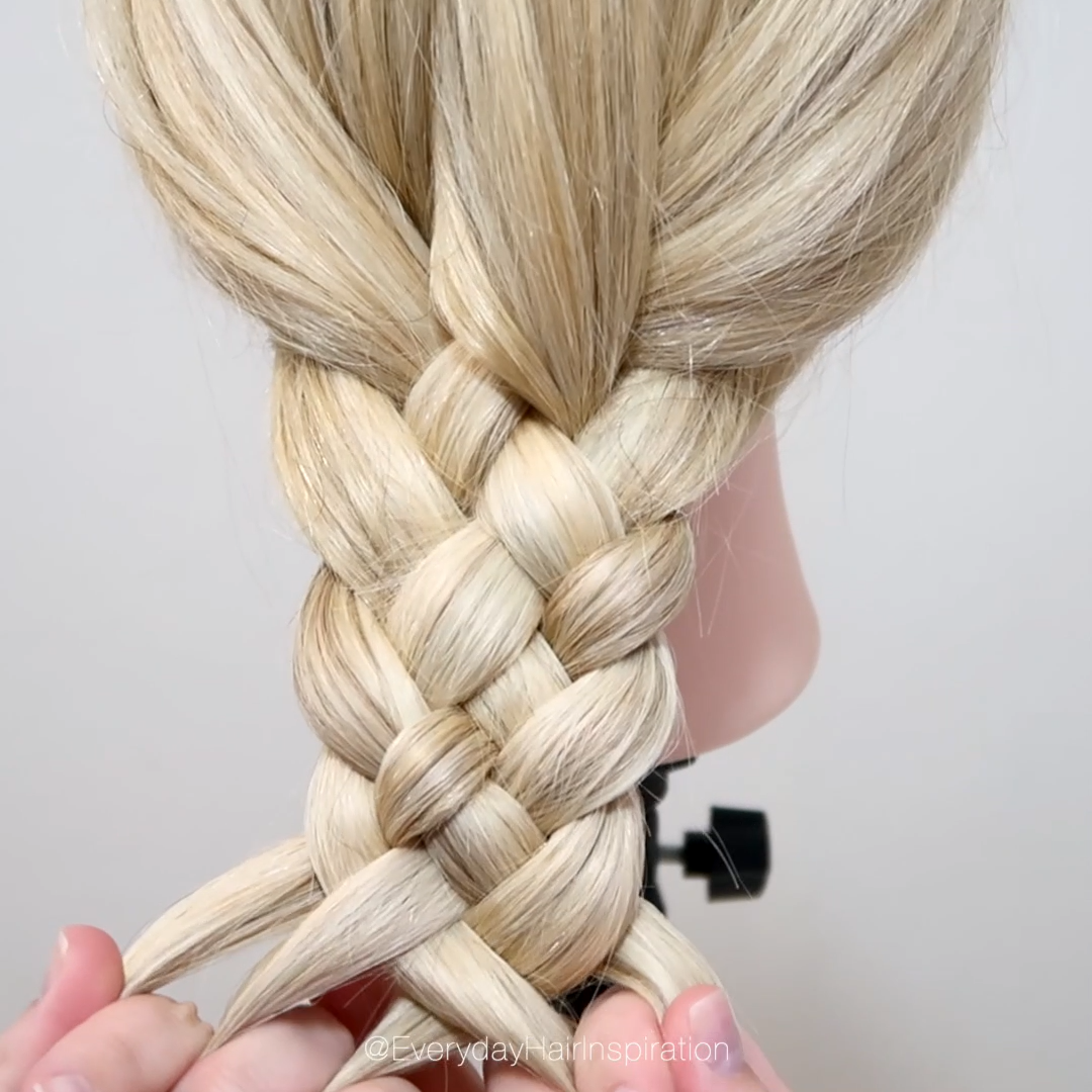 How to 5 strand braid step by step for beginners! Click here for the full video!
