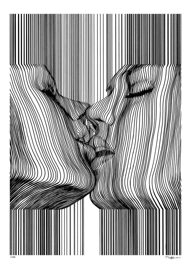'Love Is Love' Limited edition of 100 prints on A2 16.5 x 23.4 inches.  Email us for a custom size.  Printed on Archival Hahnemuhle Extra Smooth 308gsm paper. The prints are numbered and signed by the artist himself.