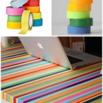 Easily make a rainbow table with washi tape - Mommy Scene