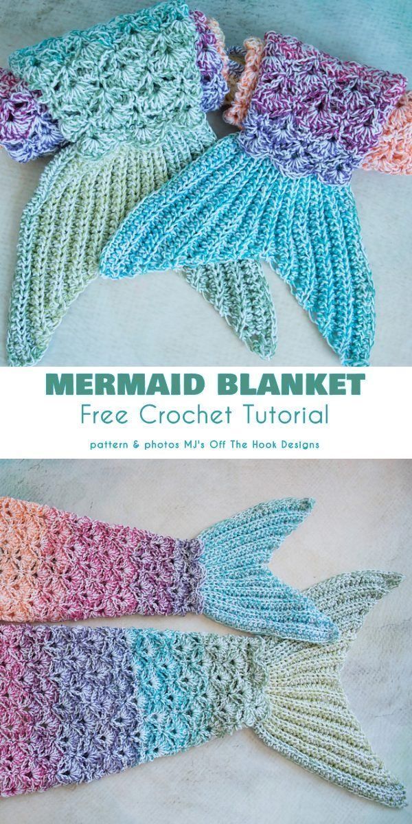 Mermaid Tail Blanket Free Crochet Patterns - Crochet patterns - Hybrid Elektronike #strikkeopskrifterbaby Mermaid Tail Blanket Free Crochet Patterns -  Crochet patterns - #Blanket #Crochet #Free 
