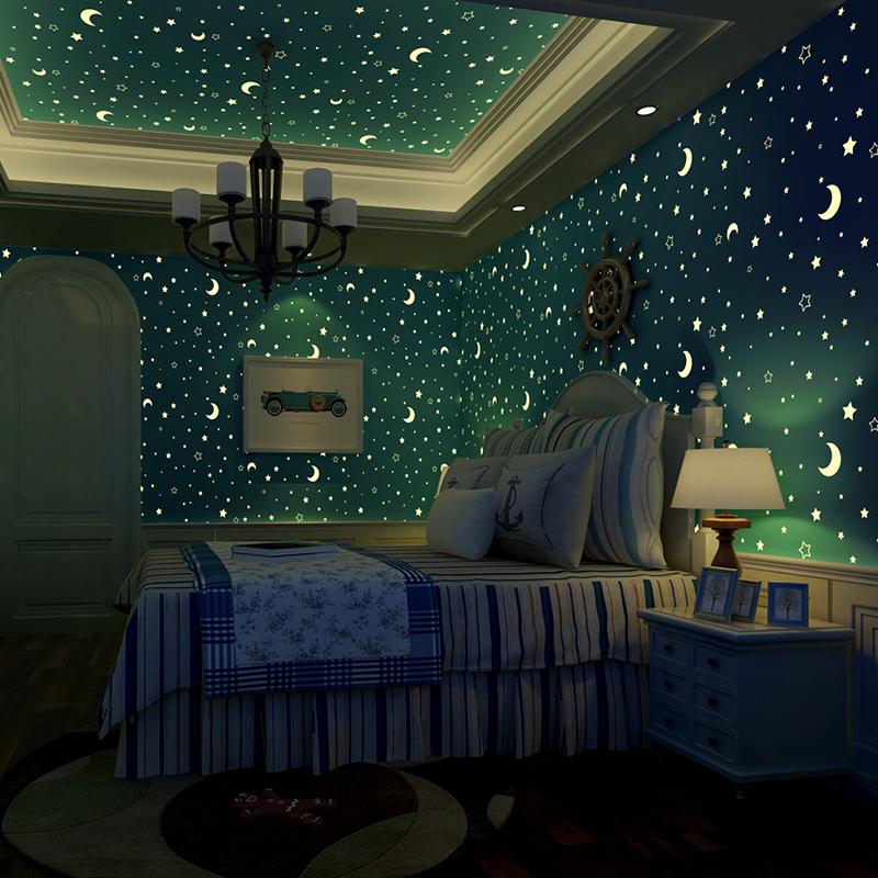 Moon & Stars Luminous Wallpaper – Modern Market Online
