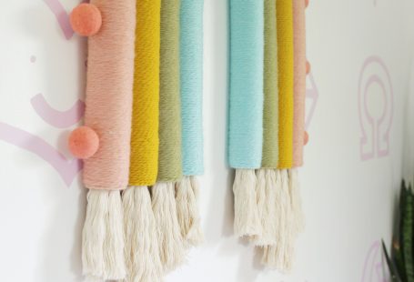 Oversized Rainbow Wall Hanging DIY! - A Beautiful Mess