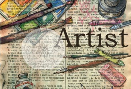 Druck: Künstler Mischtechnik zeichnen auf notleidende, Pergament