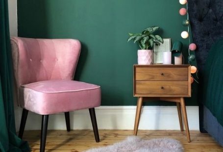 Forest Green Velvet Penelope Wingback Accent Chair