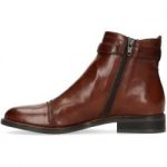 Cognacfarbene Chelsea Boots mit Schnalle (36,37,38,39,40,41,42) ManfieldManfield