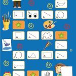 Het knappe kunstenaarsspel voor kleuters, A3, Thema kunst, kleuteridee.nl , The handsome artists game for preschool, With English & Dutch gamerules free printable.